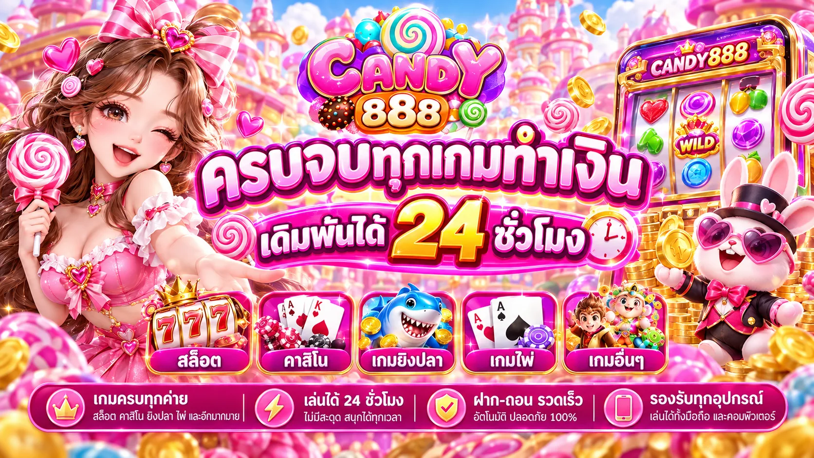 สำรวจเกมที่น่าสนใจด้วย รวมเกม Candy888 พร้อมแนวทางเลือกก่อนเริ่มเล่น