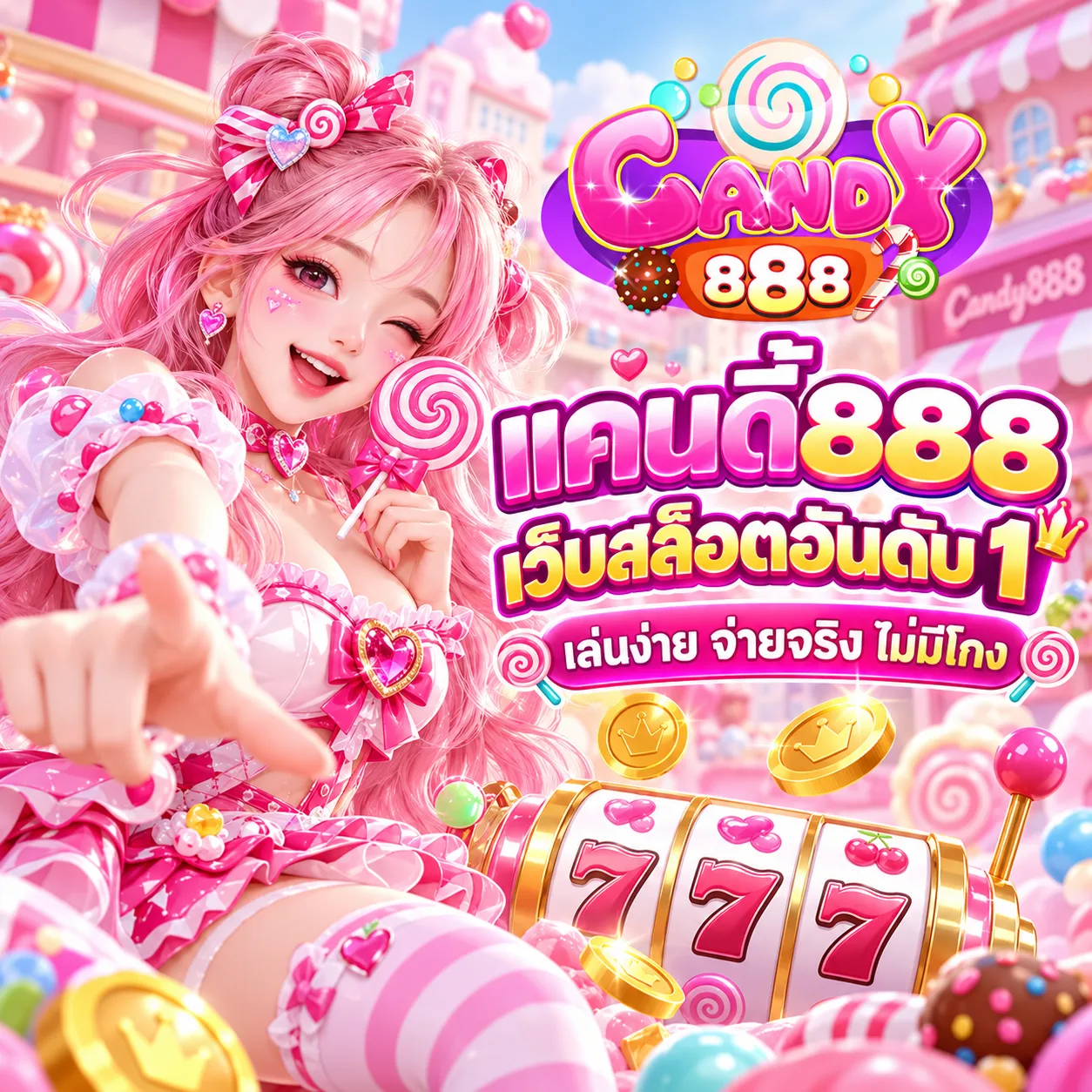 candy888 เว็บสล็อตธีมแคนดี้