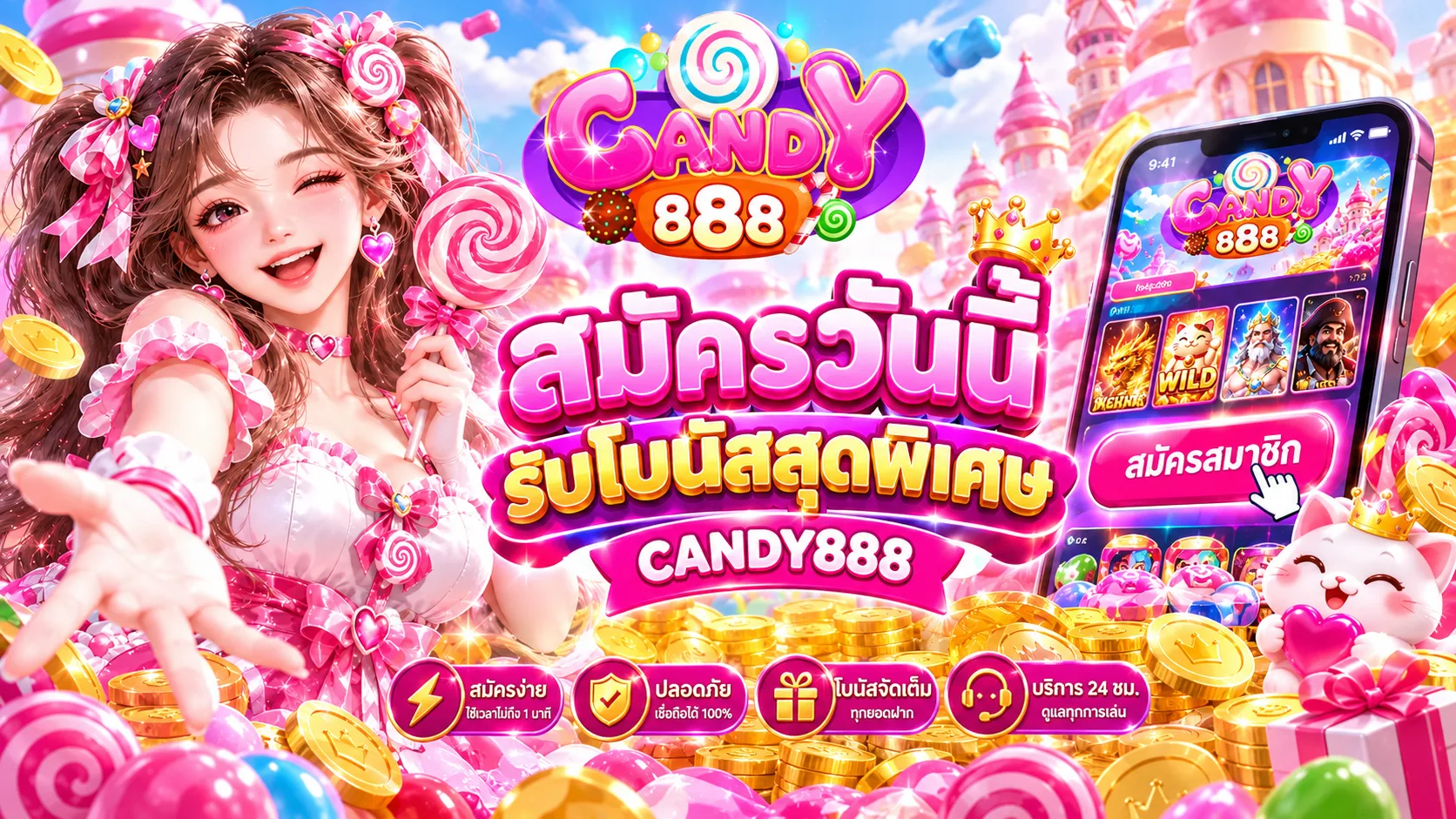 เริ่มต้นอย่างมั่นใจกับ สมัคร candy888 และขั้นตอนลงทะเบียนสมาชิกใหม่
